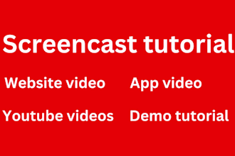 do screencast tutorial video editing or screen recording