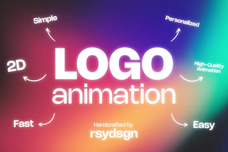 make simple 2d logo animation