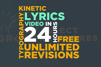 make kinetic typography lyrics, short video ads, explainer video