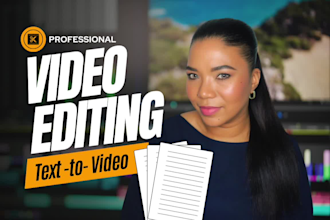 turn scripts, articles, or blog posts into videos with voiceover