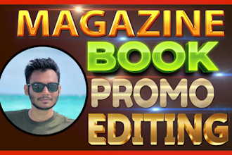 create amazing book or magazine promo video