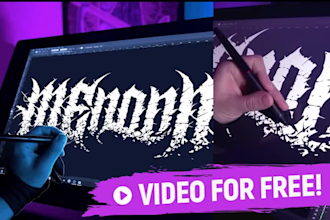 create textured logo for death, black, deathcore, metalcore, hardcore metal band