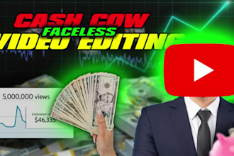 create faceless, cash cow, health, tech, documentary orany niche videos