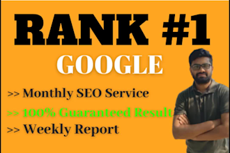 do professional monthly SEO service guaranty google page 1