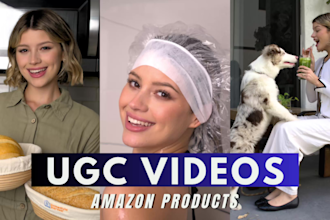 create ugc videos for amazon products or unboxing