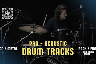 be the drummer of your real acoustic drums