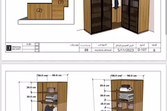 draft your furniture designs to 3d and 2d technical drawings