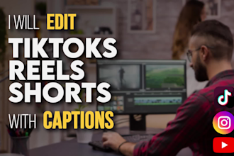 edit tiktoks, reels and shorts with captions