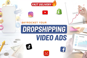 create viral short video ads, tiktok ads, fb ads for drop shipping or ecommerce