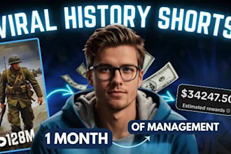 do 50 viral faceless ai history youtube short tiktok videos ai reels