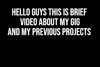 make a youtube intro and outro for you