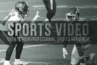 create american, college football video with your song