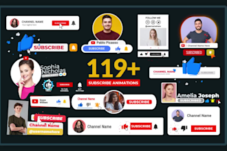 make an animated youtube subscribe button