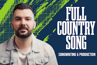 write and produce a radio ready country song