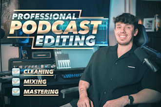 edit, mix and produce your podcast for spotify and apple podcasts