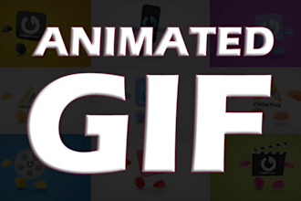create a dynamic GIF animation, banners and logo animation