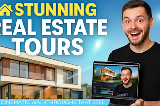 premium real estate video editing luxurious listings, drone and reels