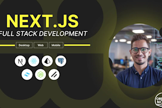 develop next js and mern full stack web application