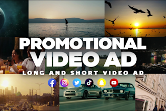 create a engaging brand commercial video ad for your business
