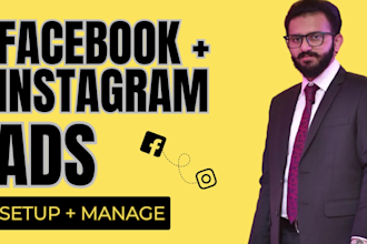 be your expert facebook ads manager, campaign, instagram ads, meta ads