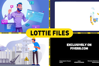 create json lottie animation for your web or app