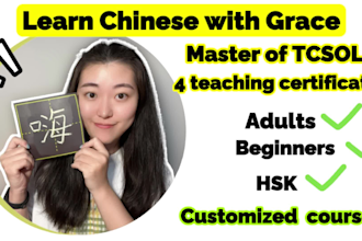 tutor and teach you to learn chinese