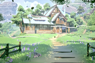 create stylized 3d game environments and props for unreal engine