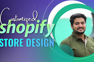 design shopify store, shopify website or dropshipping store