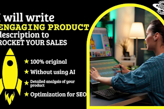 write engaging product descriptions that rocket your sales