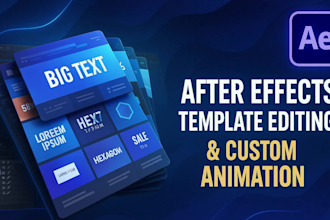 customize after effects templates and create custom animations
