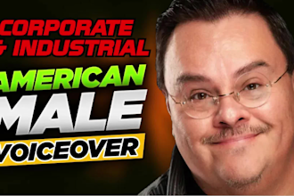 record your corporate industrial male american voiceover video narration