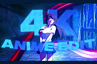 create an impressive anime edit or amv