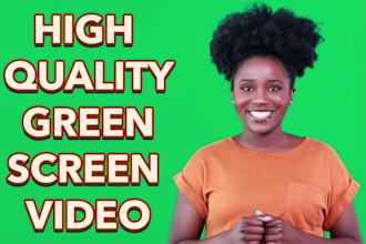 create a professional green screen spokesperson video