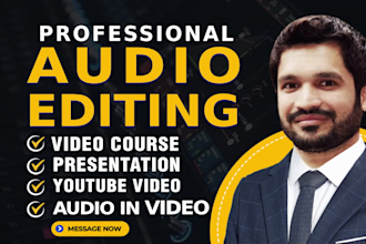 normalize volume, fix distortion, or clipping sound and audio cleanup in video