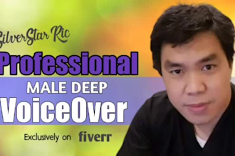 record a natural american male voice over