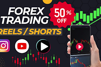 create crypto, forex trading videos for instagram reels and youtube shorts