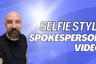 create a selfie style ugc male spokesperson video ad