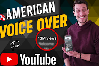 record an english male voice over for youtube