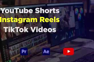 edit youtube shorts tiktok and instagram reels 24h delivery
