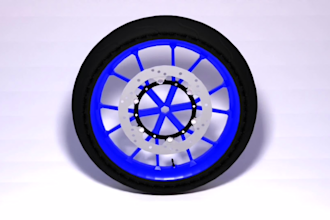 custom motorbike wheel modeling using blender
