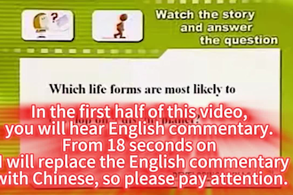 translate english video narration to chinese
