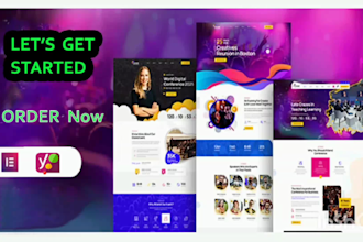 design landing pages wordpress website development, clone with elementor pro