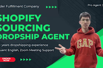 be your dropshipping agant sourcing from china order fulfillment