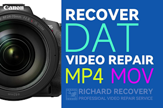 repair canon dat mp4 mov video recover camera data recovery