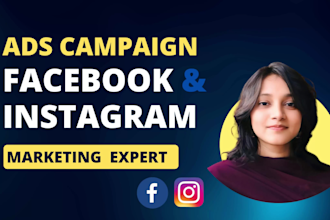 manage and run shopify facebook ad,  instagram ad, meta ad campaign