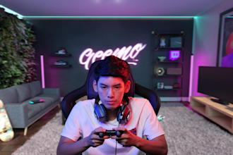 create a 3d decor for your twitch or youtube channel
