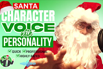 record a real santa character voice over