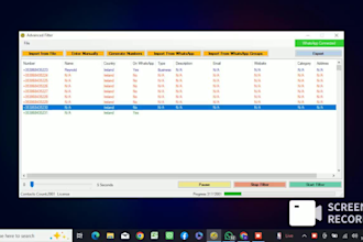 install advance whatsapp number filter software