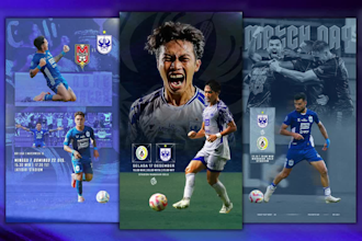 design professional sports matchday stories and posts