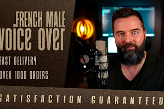 record any french voice over for you in my recording studio